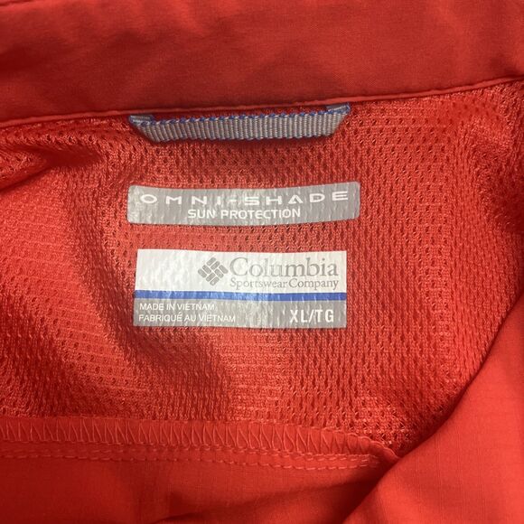 Columbia Women's PFG Omni-Shade Long Sleeve Sun Protection Button-Up Shirt XL - Picture 7 of 8